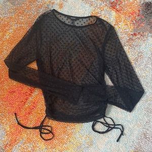 Forever 21 Polka Dot Sheer Layering Top
